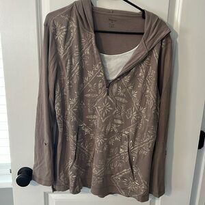 Style & Co Brown Sweatshirt Hood size XL